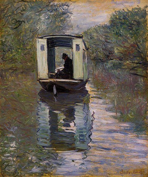 Claude Monet Le Bateau atelier oil painting picture